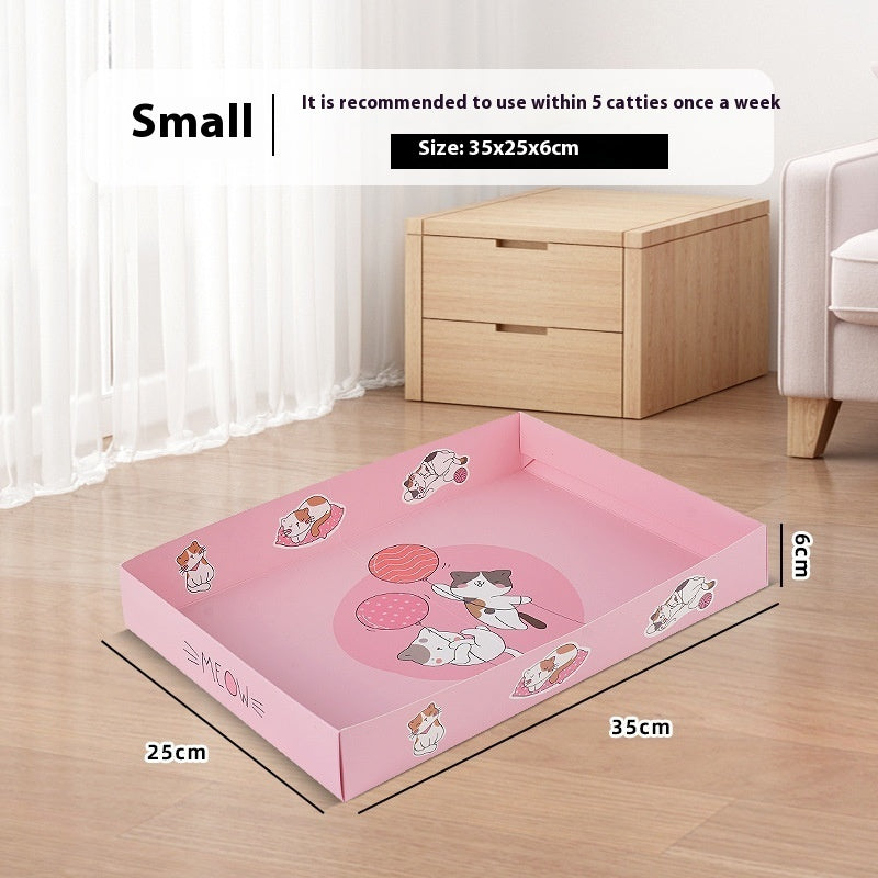 HKM-173523 Portable Folding Semi-Open Disposable Cat Litter Box - Various Sizes Available