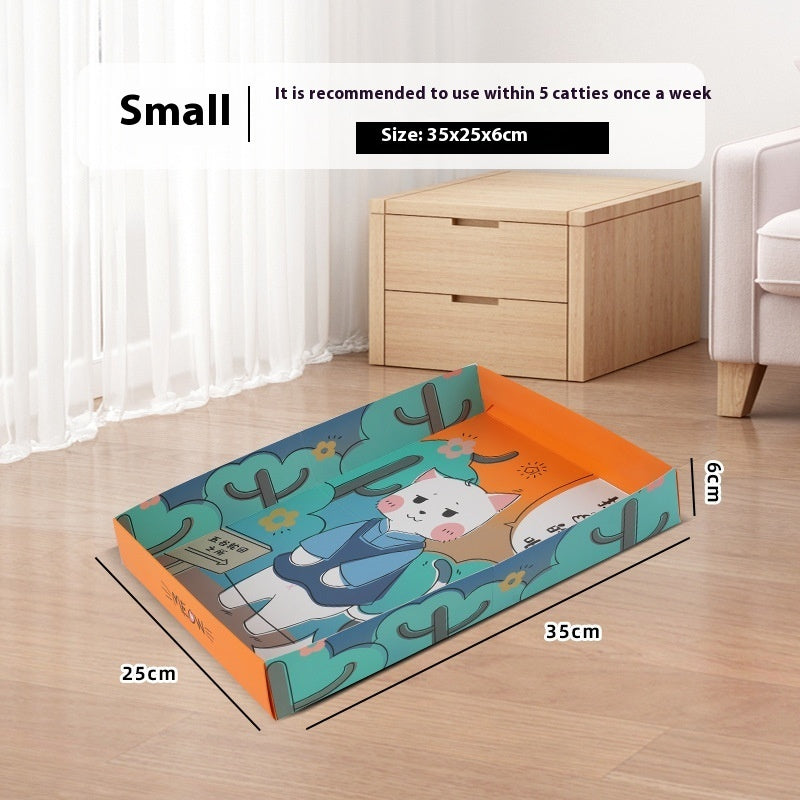 HKM-173523 Portable Folding Semi-Open Disposable Cat Litter Box - Various Sizes Available