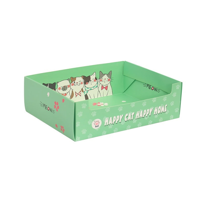 HKM-173523 Portable Folding Semi-Open Disposable Cat Litter Box - Various Sizes Available