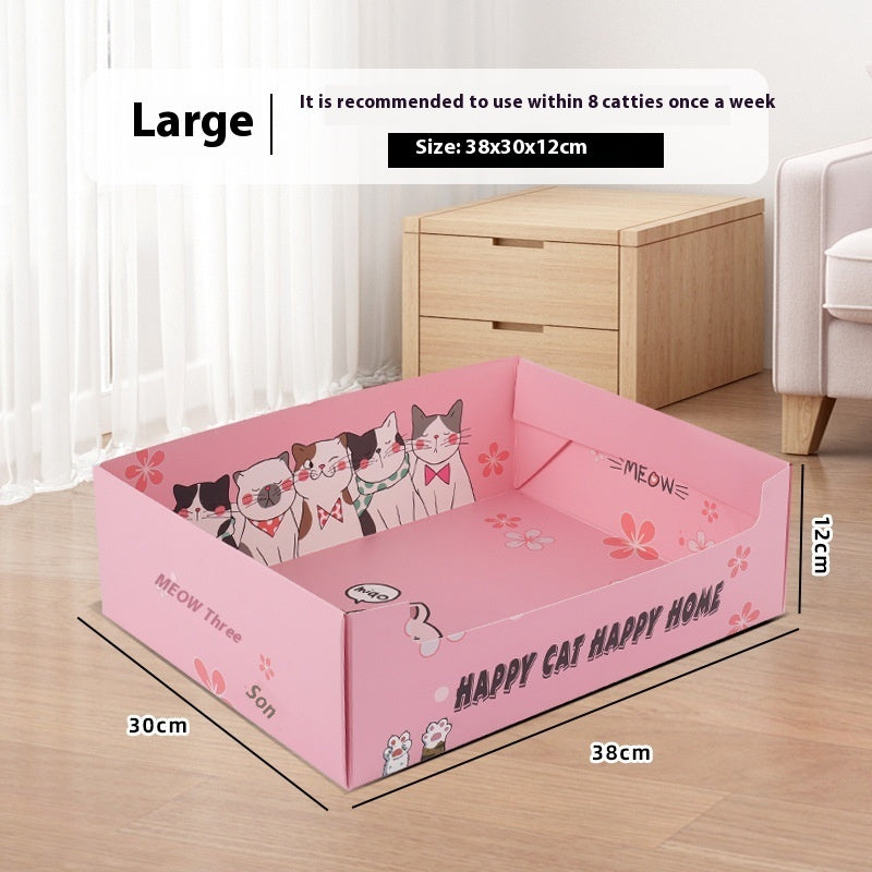 HKM-173523 Portable Folding Semi-Open Disposable Cat Litter Box - Various Sizes Available