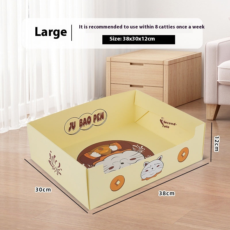 HKM-173523 Portable Folding Semi-Open Disposable Cat Litter Box - Various Sizes Available