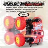 HKM-173651 Inertia Pull Back 360 Flipping Monster Truck Toy for Kids - Friction Powered SUV Style