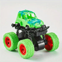 HKM-173651 Inertia Pull Back 360 Flipping Monster Truck Toy for Kids - Friction Powered SUV Style