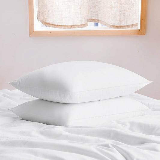 HKM-173651 Single Memory Foam Pillow - Non-Collapse, Durable, 48x74cm, White