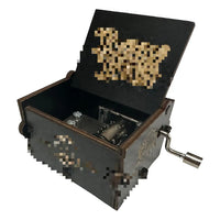HKM-173843 Classic Hand Crank Wooden Music Box - Eco-friendly Antique Design for Unisex Gifts