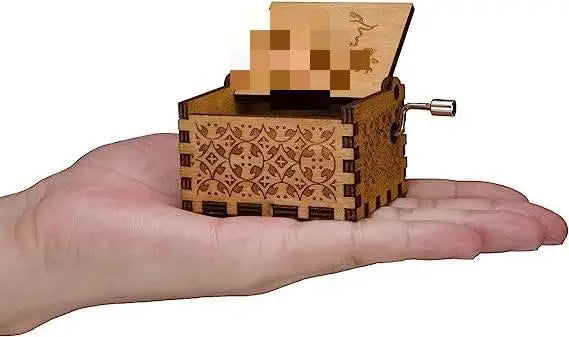 HKM-173843 Classic Hand Crank Wooden Music Box - Eco-friendly Antique Design for Unisex Gifts