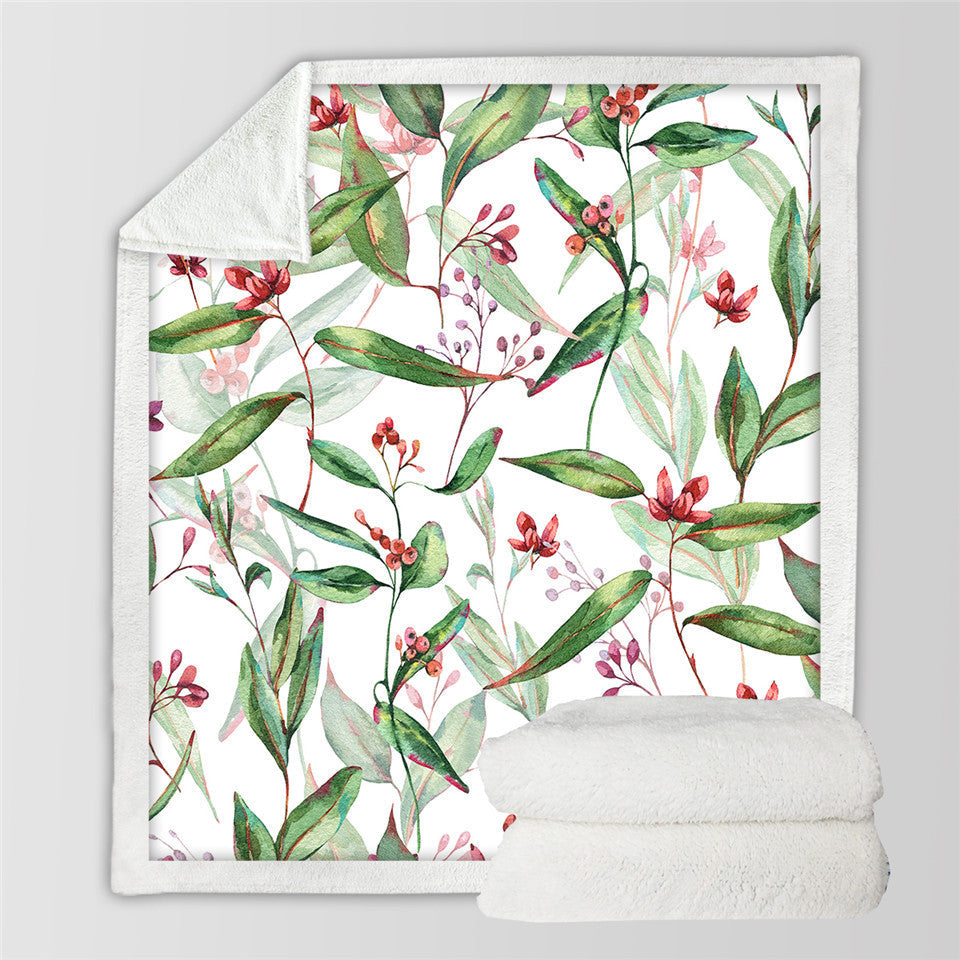 HKM-173907 Reversible Microfiber Double-Sided Flannel Blanket - Available in Two Sizes