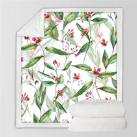 HKM-173907 Reversible Microfiber Double-Sided Flannel Blanket - Available in Two Sizes