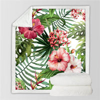 HKM-173907 Reversible Microfiber Double-Sided Flannel Blanket - Available in Two Sizes