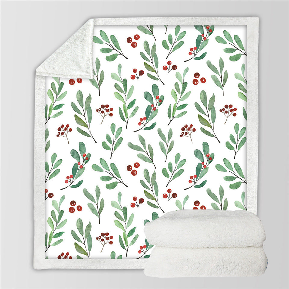HKM-173907 Reversible Microfiber Double-Sided Flannel Blanket - Available in Two Sizes