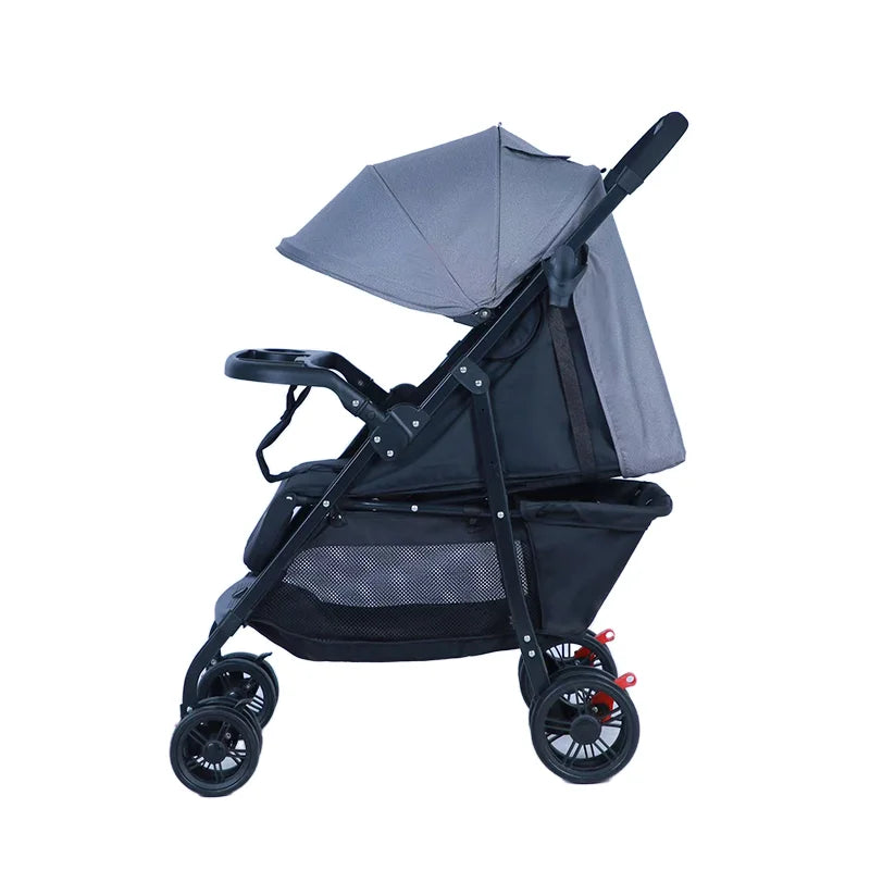 KTX-174035 8.15kg Versatile Baby Stroller with One-Hand Folding, Reversible Handle, and Shock Absorbing Wheels