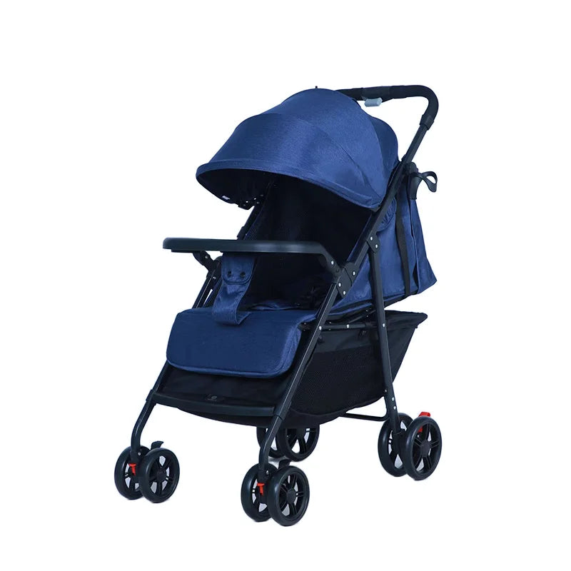 KTX-174035 8.15kg Versatile Baby Stroller with One-Hand Folding, Reversible Handle, and Shock Absorbing Wheels