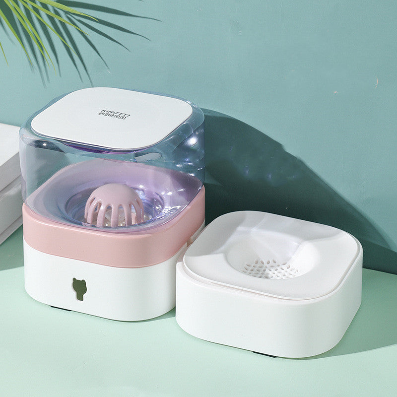 HKM-174355 Removable and Washable Non-Slip Pet Food Utensils Set with Feeder and Water Bowl