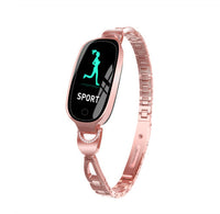 HKM-174355 Women's Gold Sports Bracelet with Step Counter and Touch Operation