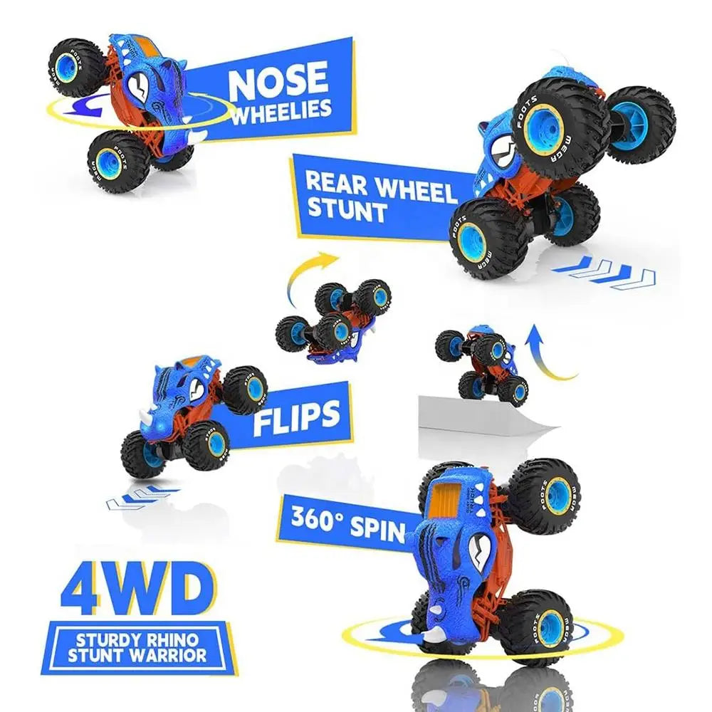 HKM-174419 2.4G Remote Control Spinning Stunt Rhinoceros Car Toy for Kids Ages 5 and Up