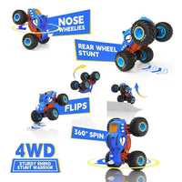 HKM-174419 2.4G Remote Control Spinning Stunt Rhinoceros Car Toy for Kids Ages 5 and Up