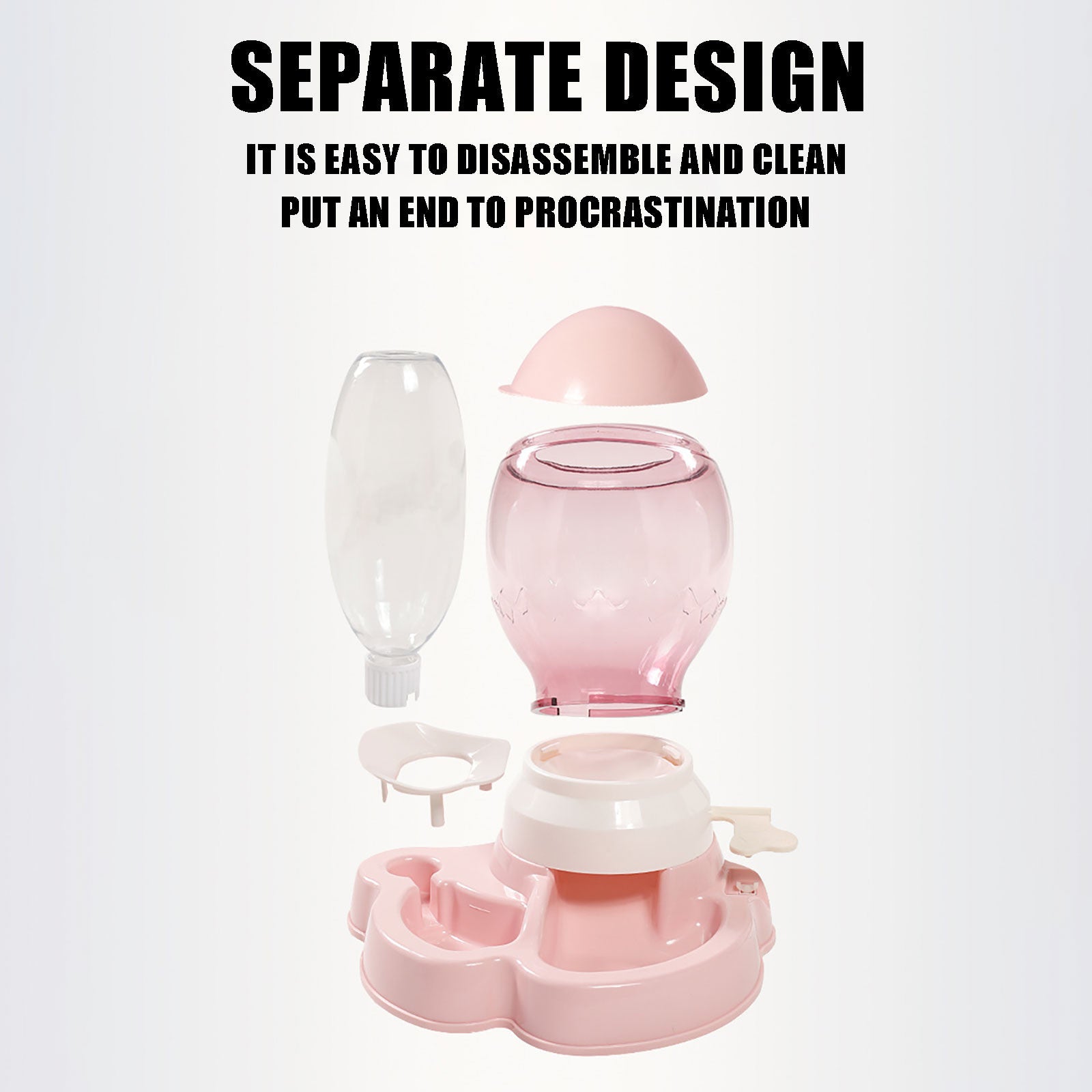 HKM-174611 Cat Automatic Feeder Dog Waterer Does Not Wet Mouth And Prevents Tipping