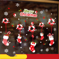 HKM-174611 Christmas Themed Ornament Stickers Set - 2021 Santa Claus Red Edition, Snowman, Trees, and Train Designs