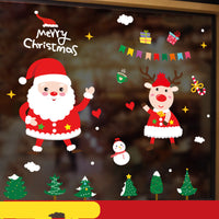 HKM-174611 Christmas Themed Ornament Stickers Set - 2021 Santa Claus Red Edition, Snowman, Trees, and Train Designs