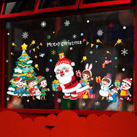 HKM-174611 Christmas Themed Ornament Stickers Set - 2021 Santa Claus Red Edition, Snowman, Trees, and Train Designs