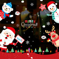 HKM-174611 Christmas Themed Ornament Stickers Set - 2021 Santa Claus Red Edition, Snowman, Trees, and Train Designs