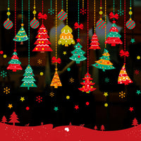 HKM-174611 Christmas Themed Ornament Stickers Set - 2021 Santa Claus Red Edition, Snowman, Trees, and Train Designs