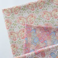 HKM-174675 Cotton Digital Printed Summer Fabric with Floral and Plant Designs, Soft and Lightweight, 50x140cm