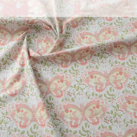 HKM-174675 Cotton Digital Printed Summer Fabric with Floral and Plant Designs, Soft and Lightweight, 50x140cm