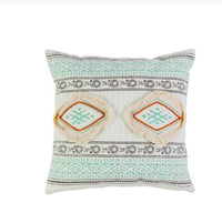 HKM-174675 Cotton Thread Printed Bohemian Cushion - Soft, Durable 3D Fiber Pillow, 45x45cm