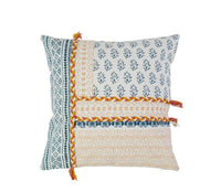 HKM-174675 Cotton Thread Printed Bohemian Cushion - Soft, Durable 3D Fiber Pillow, 45x45cm
