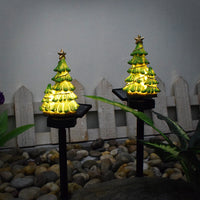 HKM-174803 Solar-Powered Christmas Tree LED Light for Outdoor Garden Decoration, Waterproof and Rechargeable