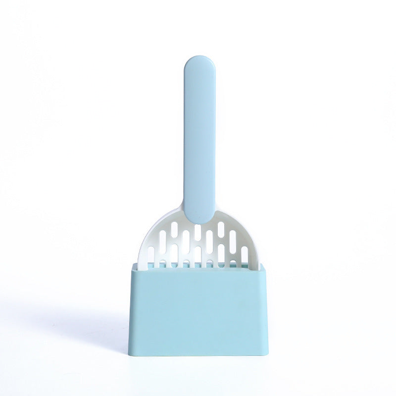 HKM-174931 Cat Litter Shovel Set with Base - Durable ABS Material in Multiple Colors