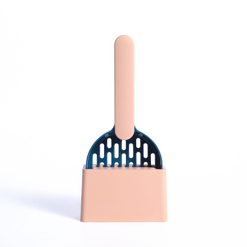 HKM-174931 Cat Litter Shovel Set with Base - Durable ABS Material in Multiple Colors
