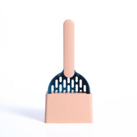 HKM-174931 Cat Litter Shovel Set with Base - Durable ABS Material in Multiple Colors