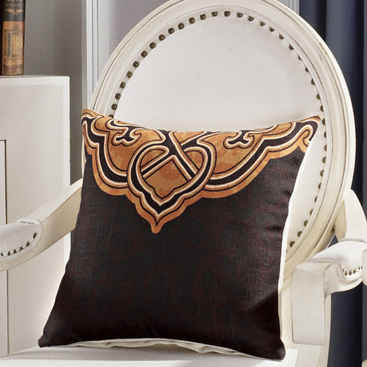 HKM-175059 Linen Waist Pillow for Sofa Backrest - 45x45cm, PP Cotton Filling, Available in Various Colors