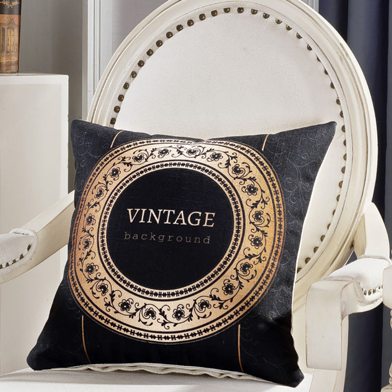 HKM-175059 Linen Waist Pillow for Sofa Backrest - 45x45cm, PP Cotton Filling, Available in Various Colors