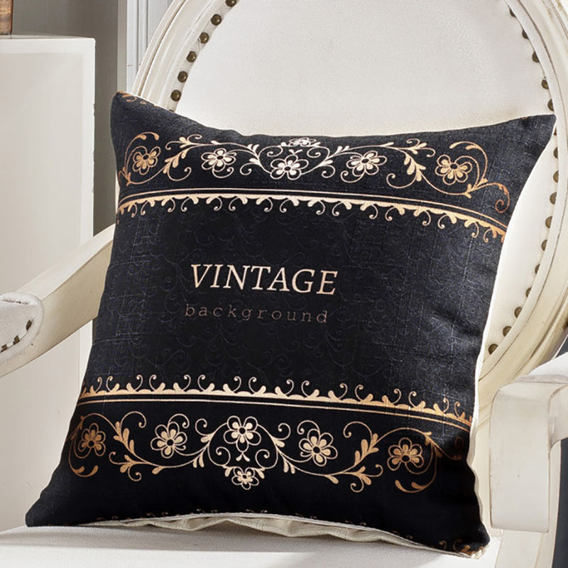HKM-175059 Linen Waist Pillow for Sofa Backrest - 45x45cm, PP Cotton Filling, Available in Various Colors