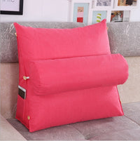 HKM-175123 Triangle Bedside Cushion - Spandex and PP Cotton Fill, Blended Material