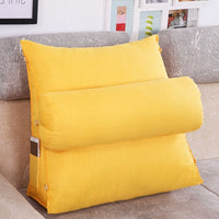 HKM-175123 Triangle Bedside Cushion - Spandex and PP Cotton Fill, Blended Material