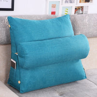HKM-175123 Triangle Bedside Cushion - Spandex and PP Cotton Fill, Blended Material