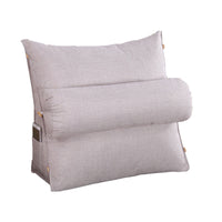 HKM-175123 Triangle Bedside Cushion - Spandex and PP Cotton Fill, Blended Material