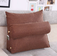 HKM-175123 Triangle Bedside Cushion - Spandex and PP Cotton Fill, Blended Material