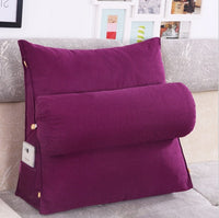 HKM-175123 Triangle Bedside Cushion - Spandex and PP Cotton Fill, Blended Material