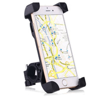 HKM-175251 Motorcycle Mobile Phone Holder Bracket - Black Plastic Resin, Convenient Accessory