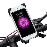 HKM-175251 Motorcycle Mobile Phone Holder Bracket - Black Plastic Resin, Convenient Accessory