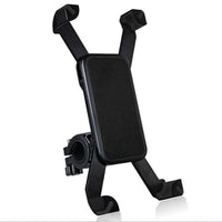 HKM-175251 Motorcycle Mobile Phone Holder Bracket - Black Plastic Resin, Convenient Accessory
