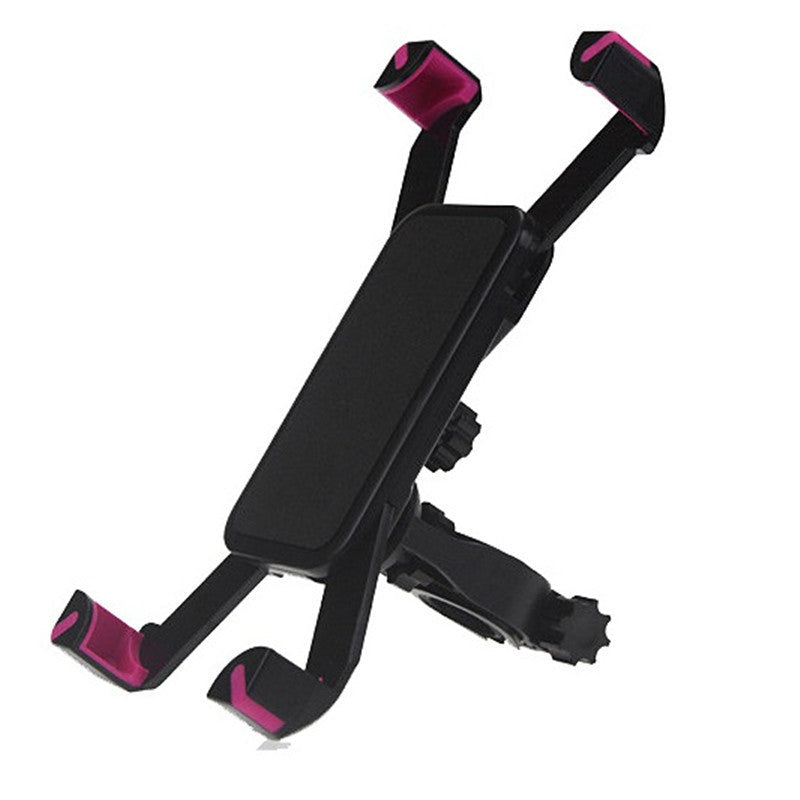 HKM-175251 Motorcycle Mobile Phone Holder Bracket - Black Plastic Resin, Convenient Accessory