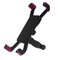 HKM-175251 Motorcycle Mobile Phone Holder Bracket - Black Plastic Resin, Convenient Accessory