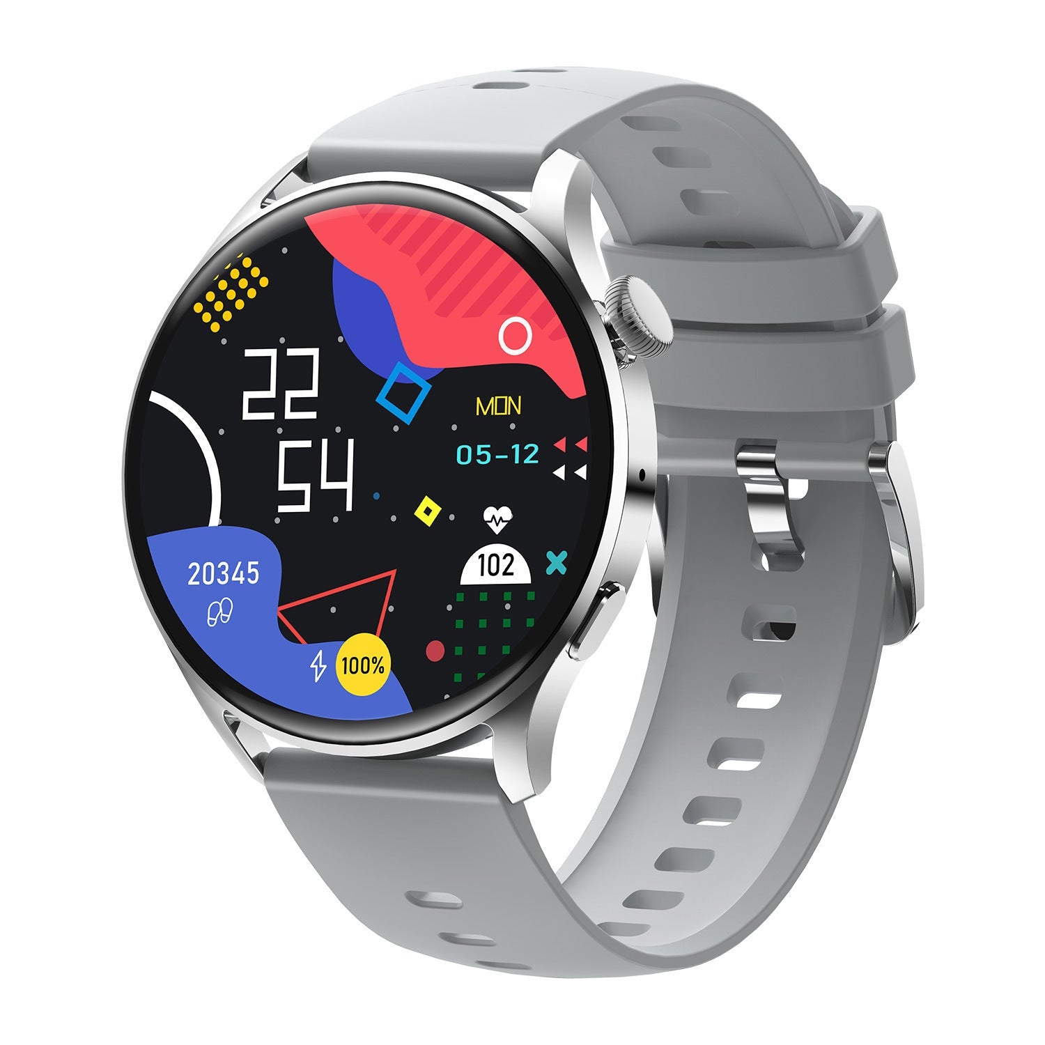 HKM-175507 Smart Bracelet with Multi-Language Blood Pressure & Heart Rate Monitoring, Waterproof, Sleep Tracking, and Bluetooth Call Features