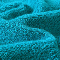 HKM-175571 Oversized Pure Cotton Embroidered Bath Towel - Absorbent Facial Towel in White, Dark Grey or Peacock Blue